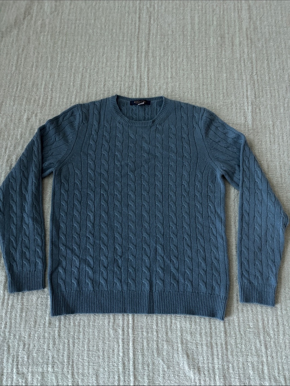 Brooks Brothers Italian Cashmere Sweater Women’s Large Made in Italy Blue. Sz L